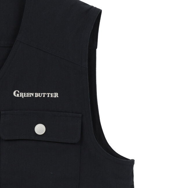 SOFFITTO「【GREEN BUTTER/グリーンバター】Cotton PoketVestnavy」|ベスト・ジレ|