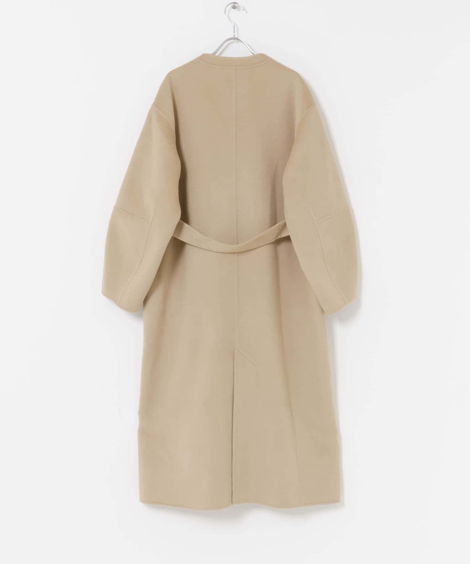 URBAN RESEARCH ROSSO「カラーレスリバーロングコート」|ノーカラーコート|