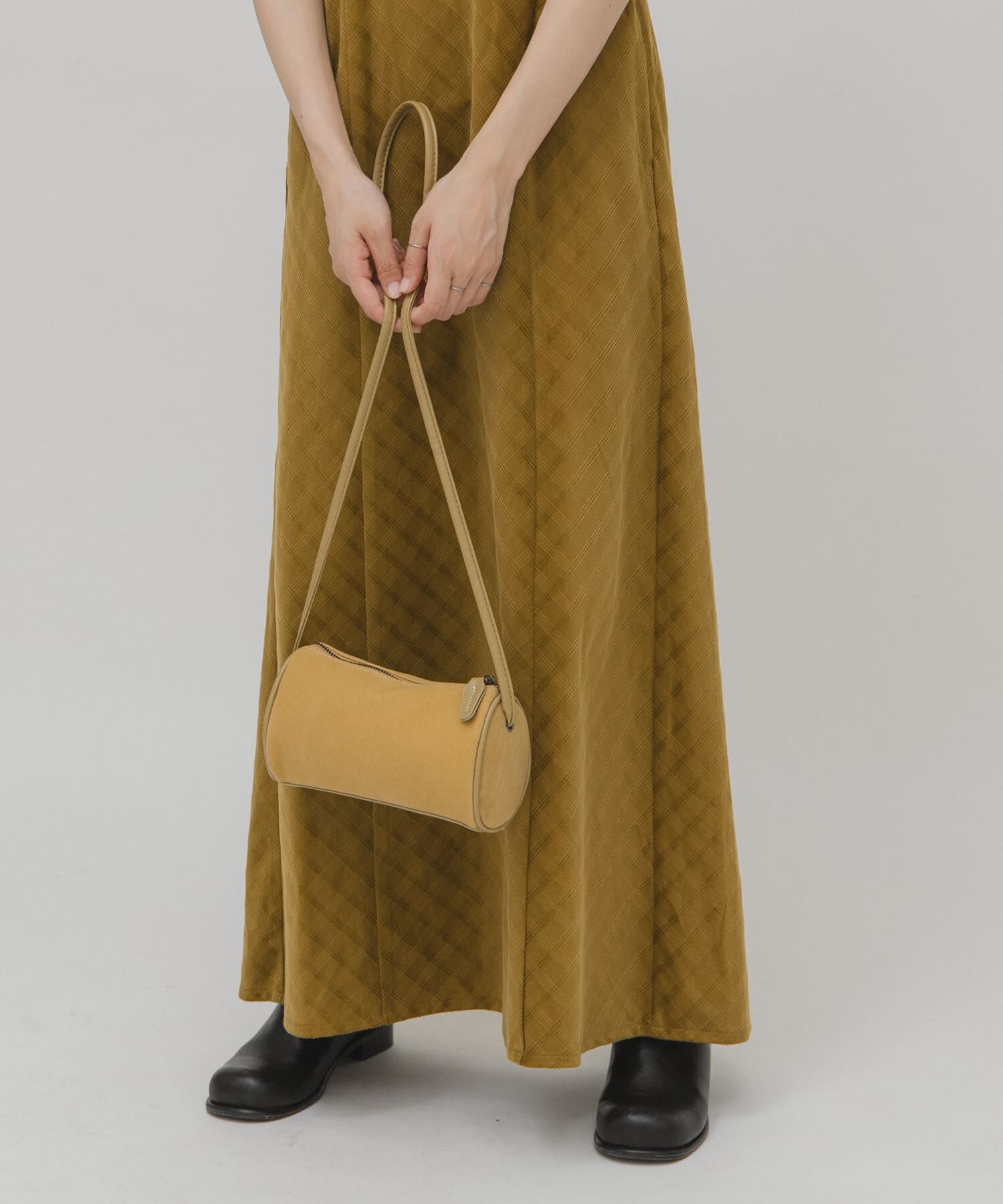  「ステッチデザインベロアミニBAG」|ショルダー・メッセンジャー|