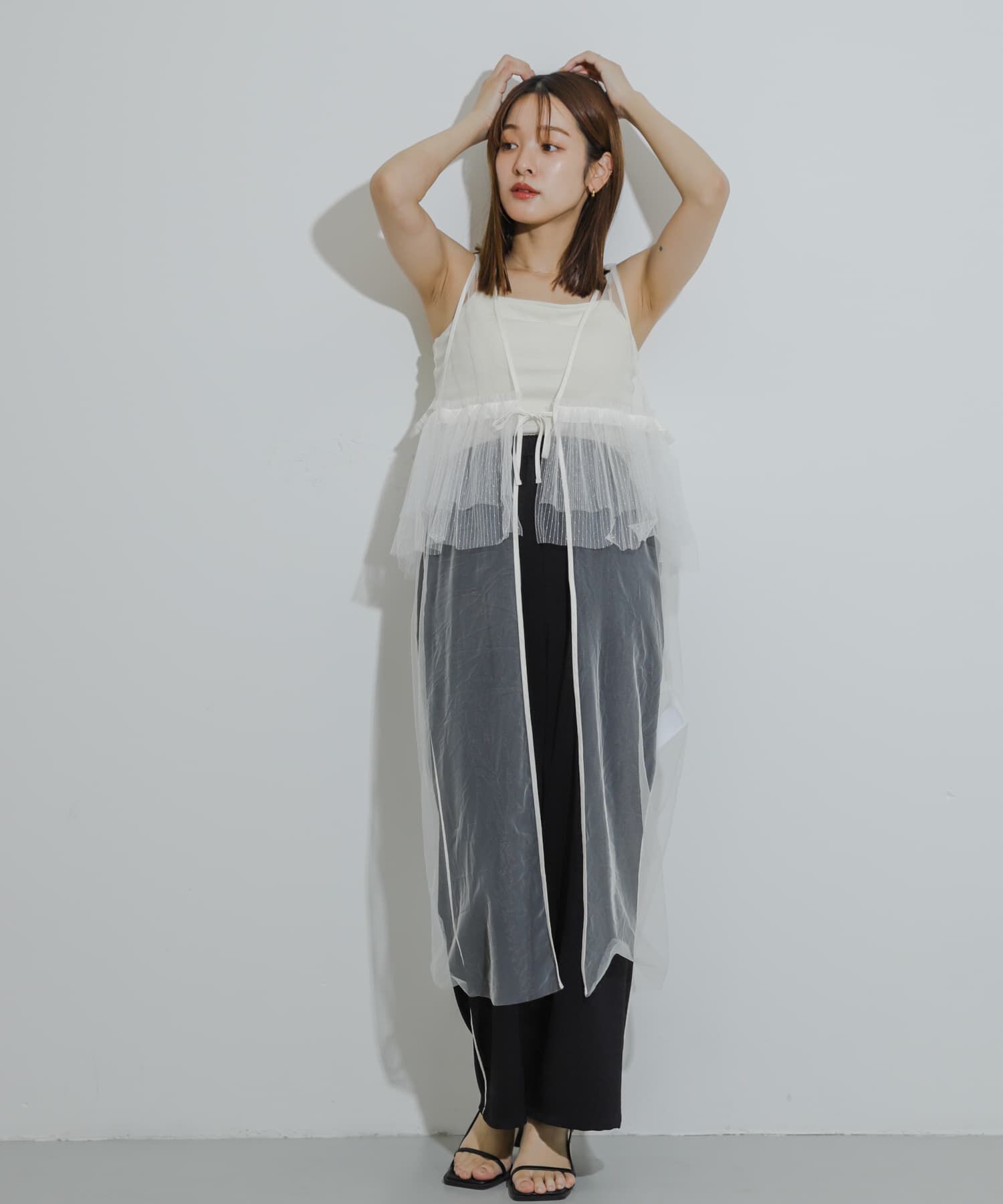 SENSE OF PLACE by URBAN RESEARCH「ウエストフリルチュールワンピース」|ワンピース|