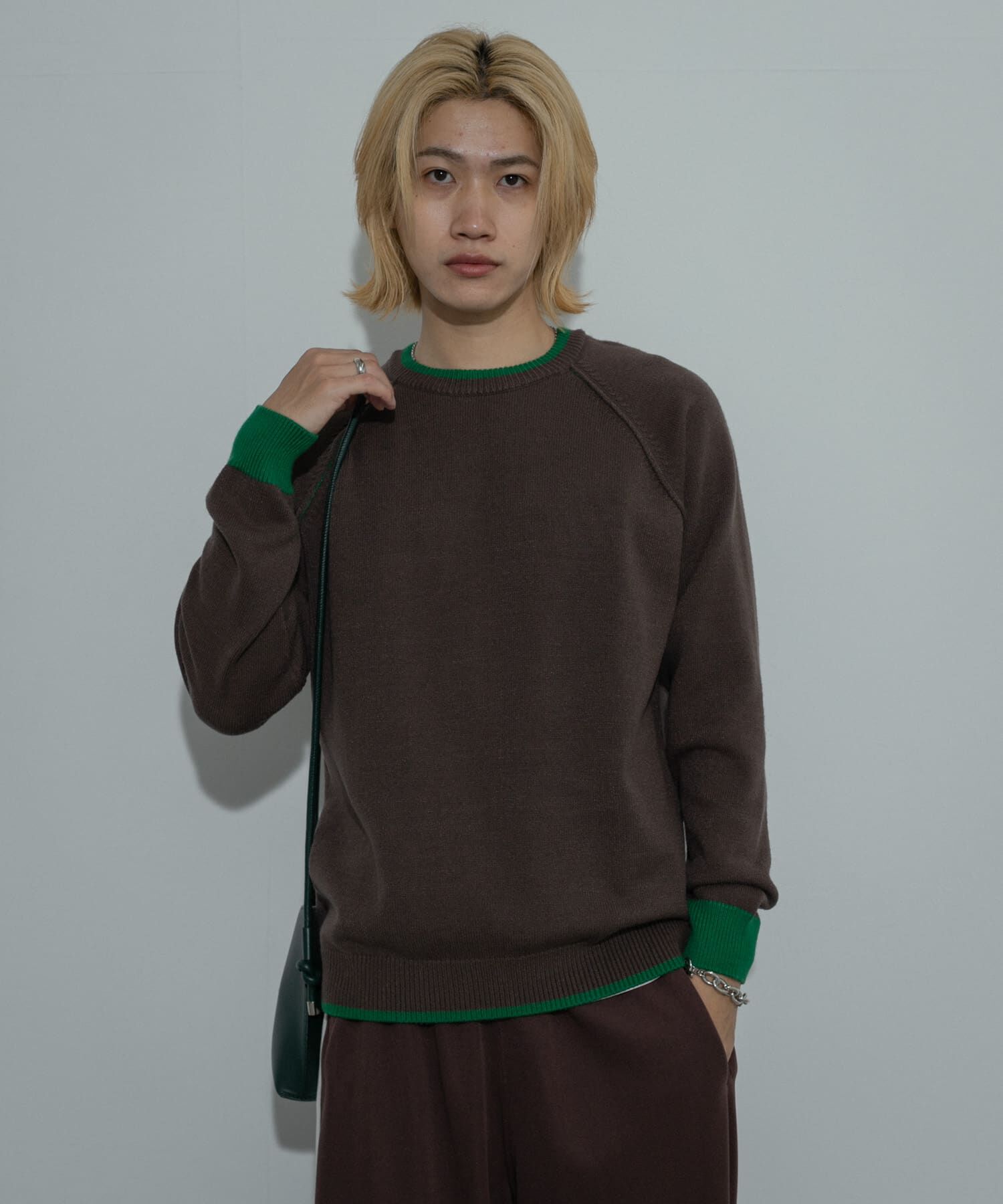 SENSE OF PLACE by URBAN RESEARCH「『ユニセックス』『洗濯可』ストレッチリブハイショクラインニット」|ニット・セーター|