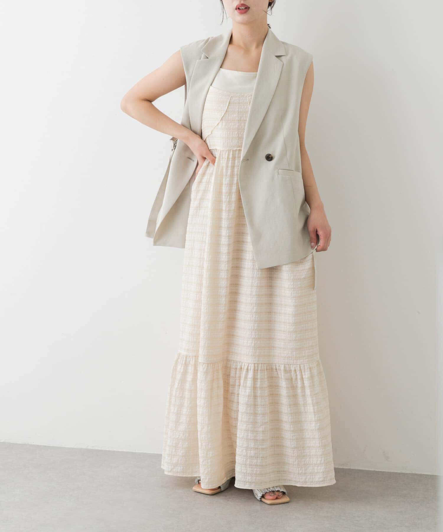 SENSE OF PLACE by URBAN RESEARCH「チェックジャガードキャミワンピース」|ワンピース|