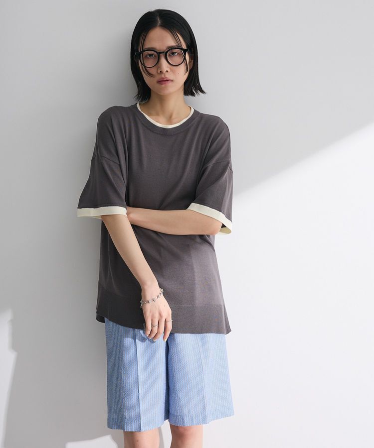 Green Parks「冷やっとすずやかレイヤーニットプルオーバー」|ニット・セーター|