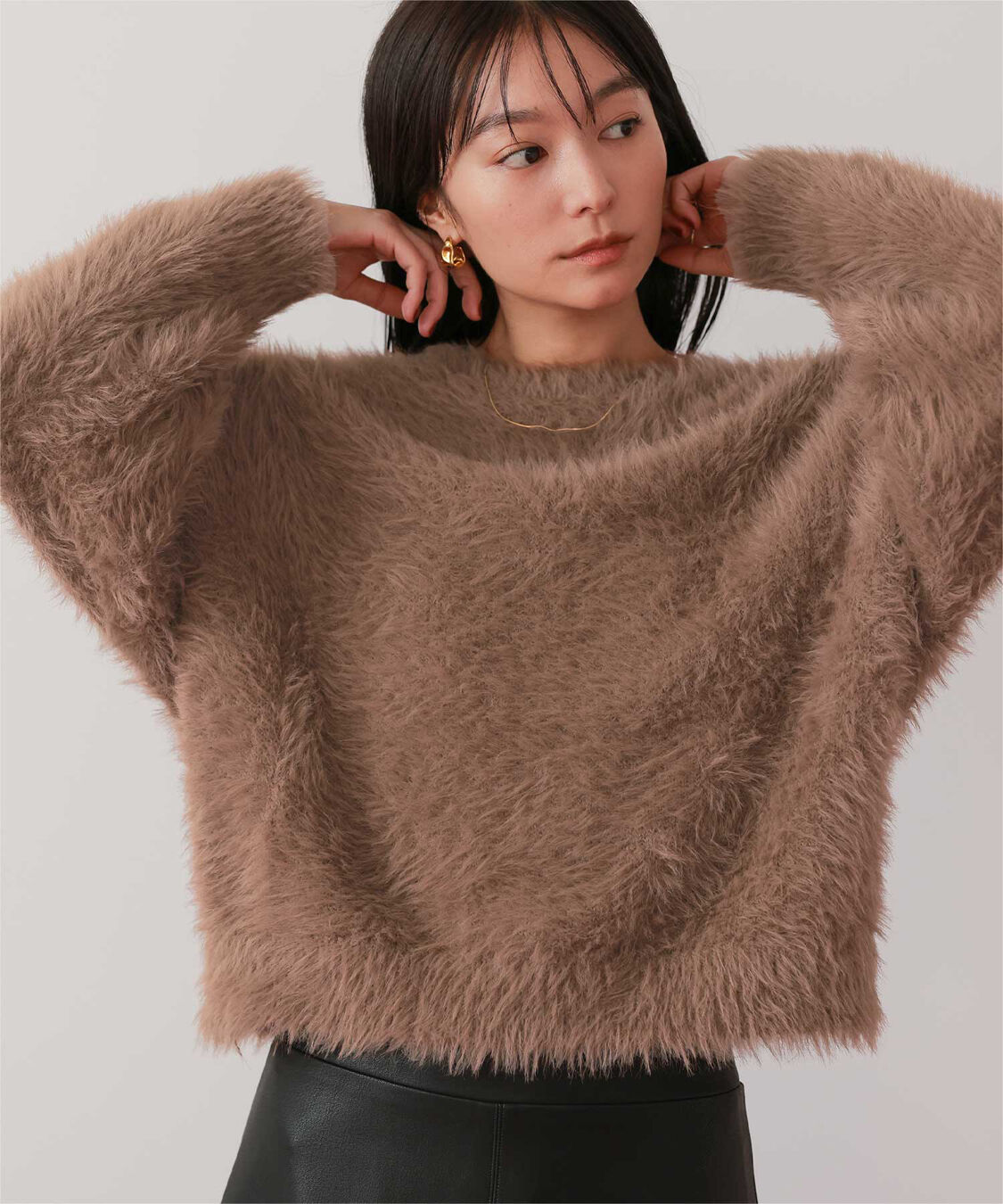 ur's「シャギーオーバーサイズニット」|ニット・セーター|