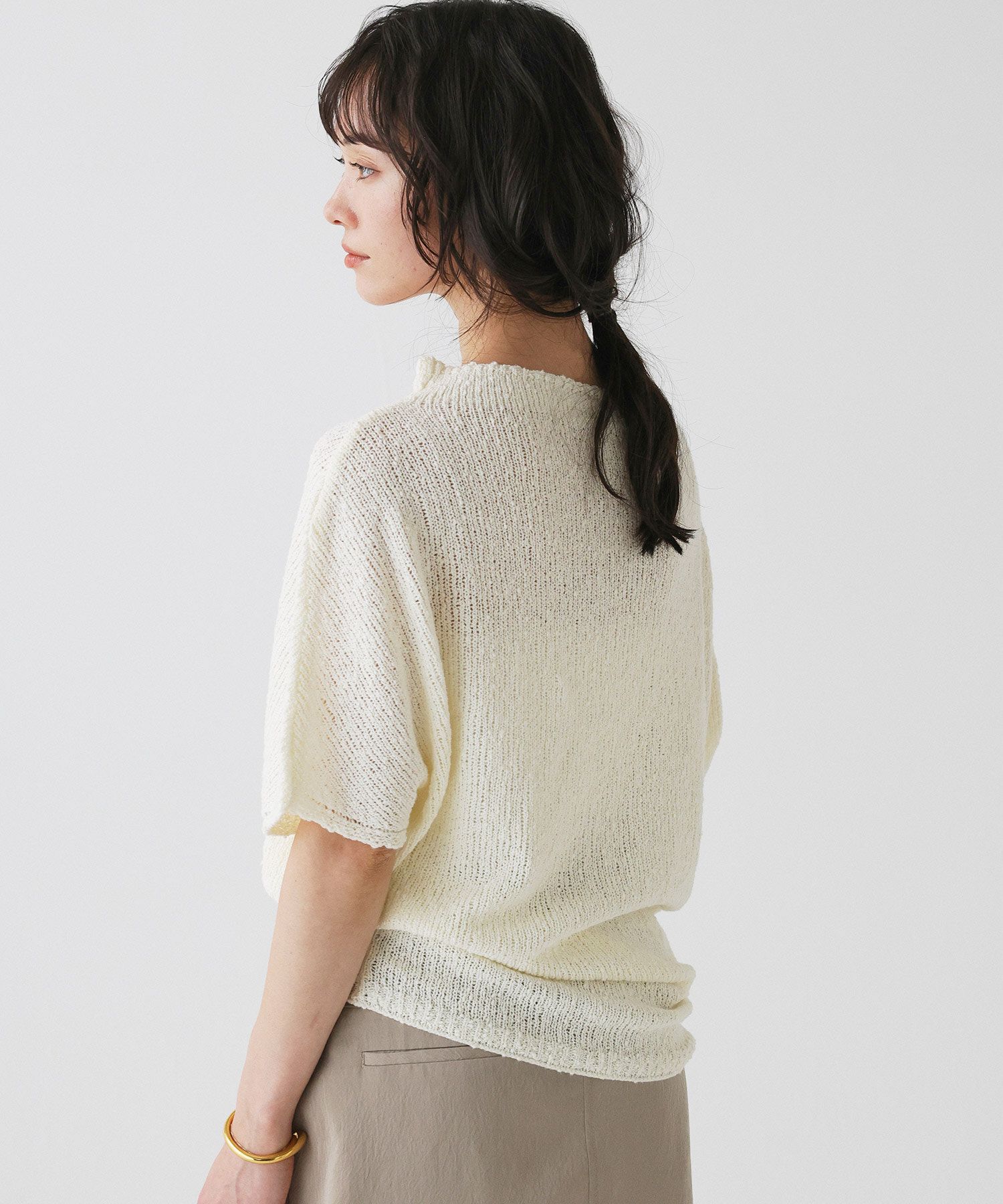 BABYLONE「ニュアンスドレープニット」|ニット・セーター|