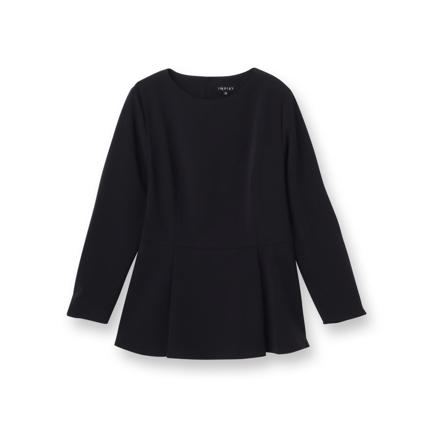 INDIVI「【洗える／SETUP可能／セレモニー】ペプラムブラウス」|シャツ・ブラウス|