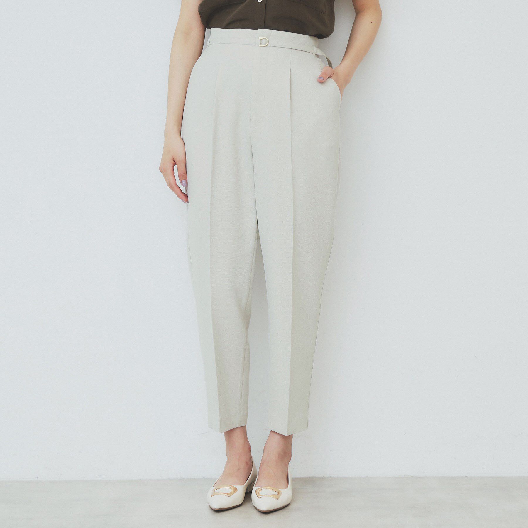 index「ストレッチテーパードパンツ【洗濯機洗い可/吸水速乾/防シワ】」|その他|