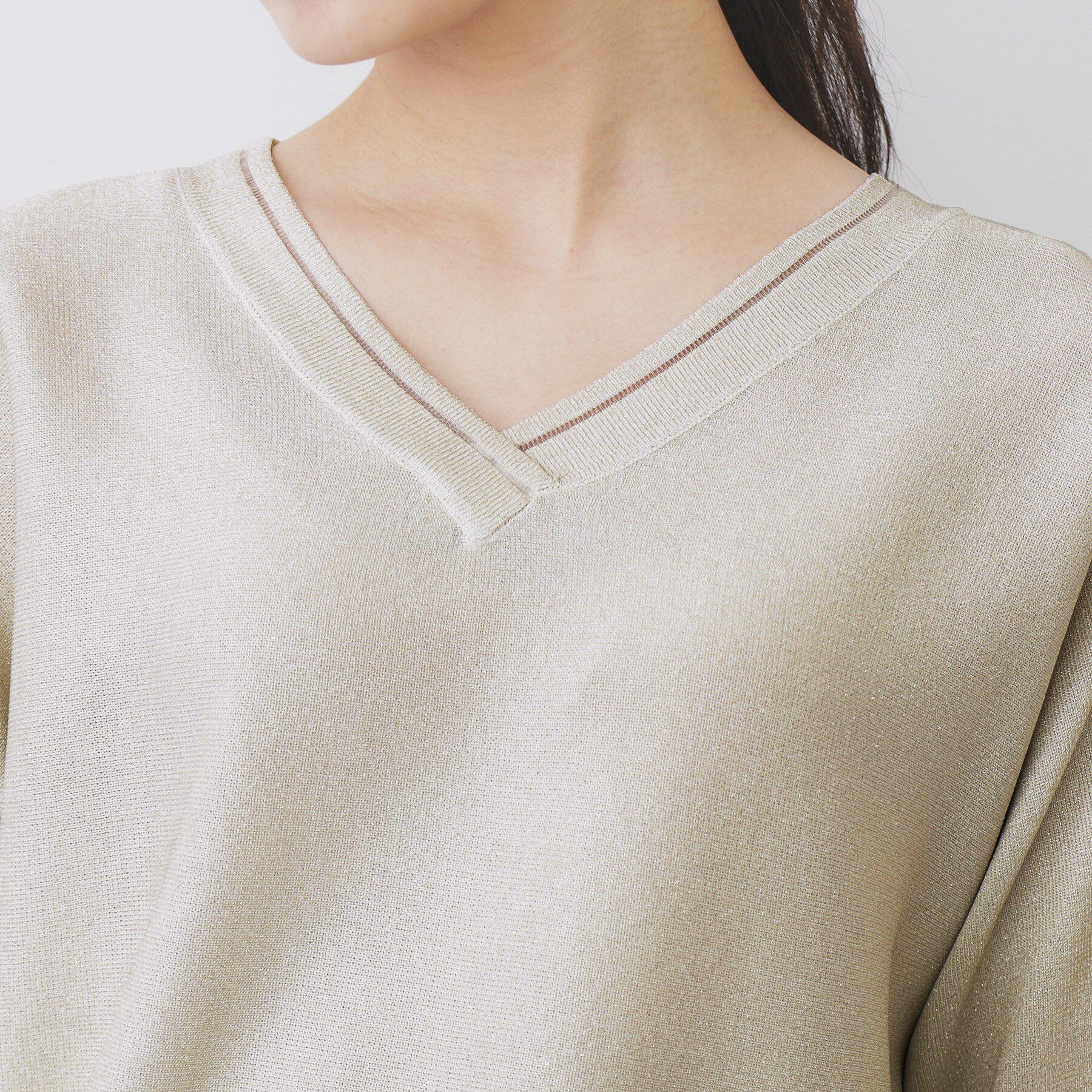 index「《5色展開》前後2WAY ドルマンスリーブニット【UVケア/抗ピル/洗濯機洗い可】」|ニット・セーター|