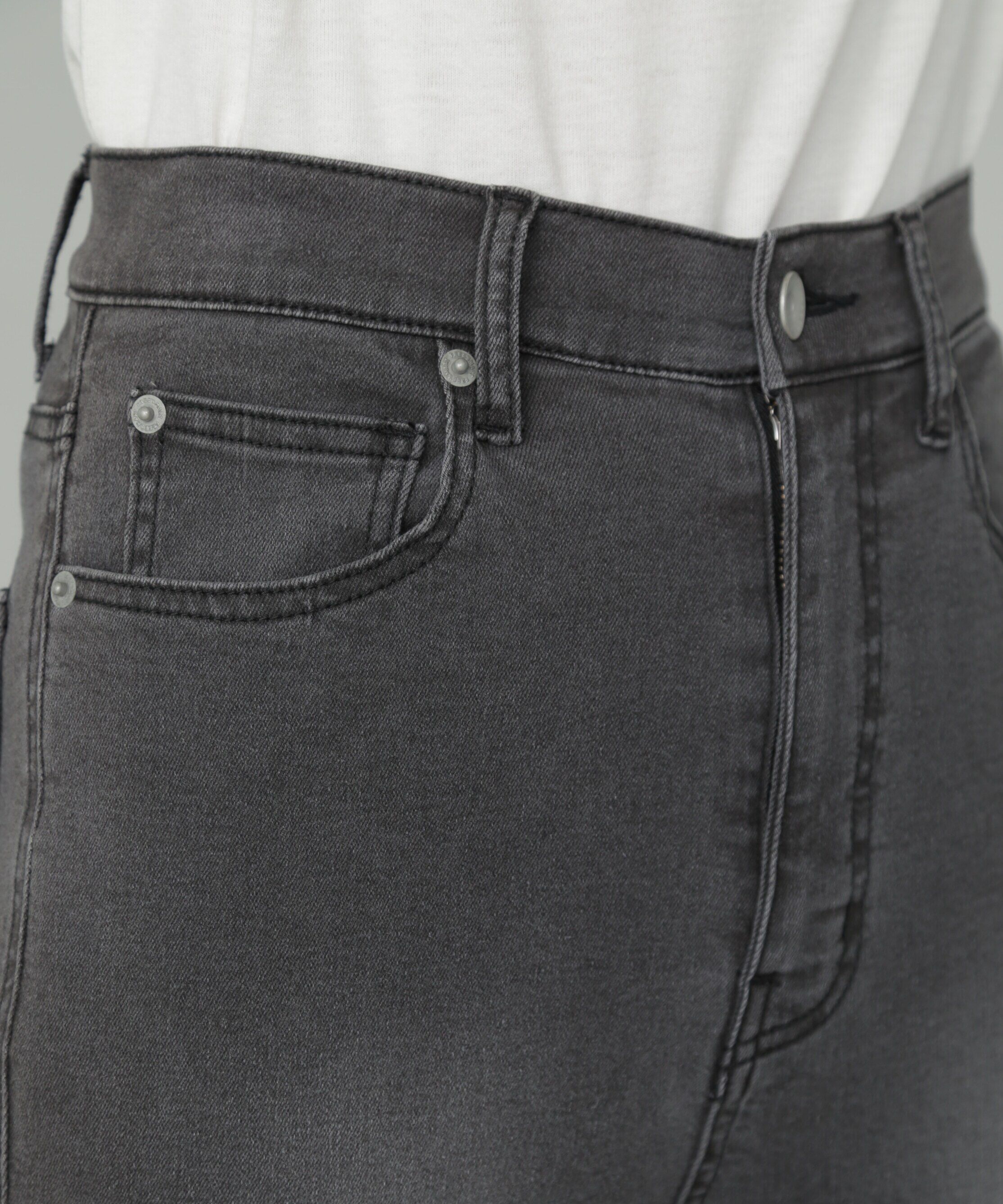  「[低身長サイズ/Sシリーズ]内スリットベルボトムデニムパンツ」|その他|