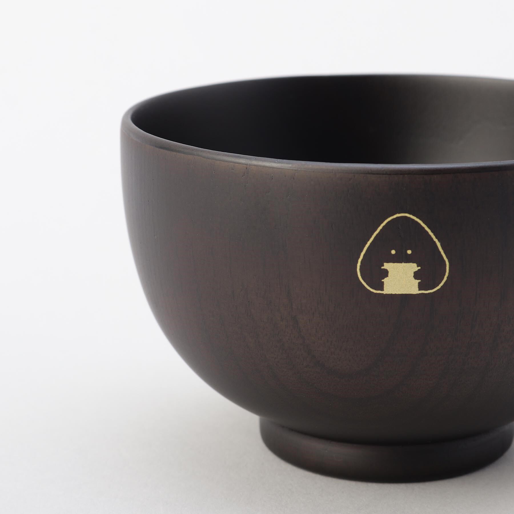 212 KITCHEN STORE「ぎゅっとおにぎりさん 木製汁椀 黒」|食器・キッチングッズ|