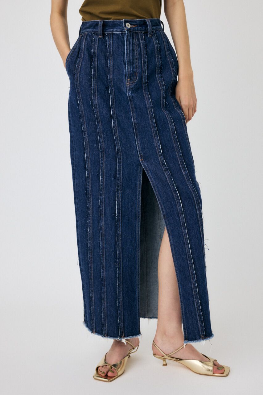 MOUSSY「FRONT SLIT FRINGE スカート」|スカート|