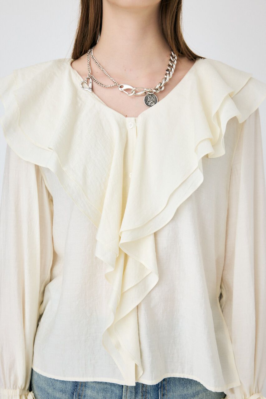 MOUSSY「RUFFLE ブラウス」|シャツ・ブラウス|