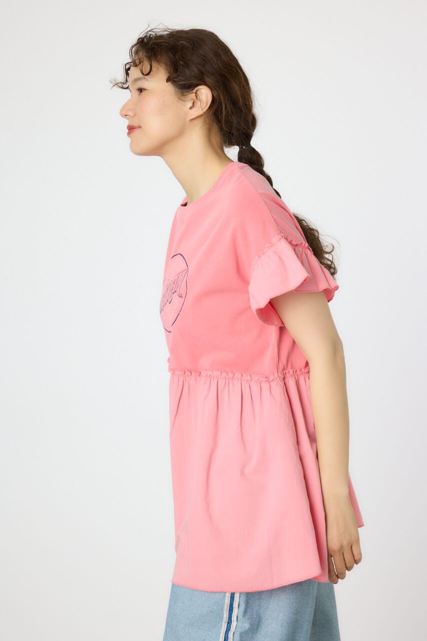 RODEO CROWNS「オーバルプリントドッキングフリルチュニック」|タンクトップ|