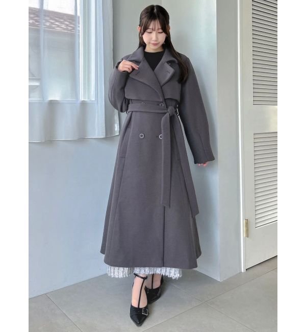 dazzlin「2WAYカラーレディコート」|トレンチコート|