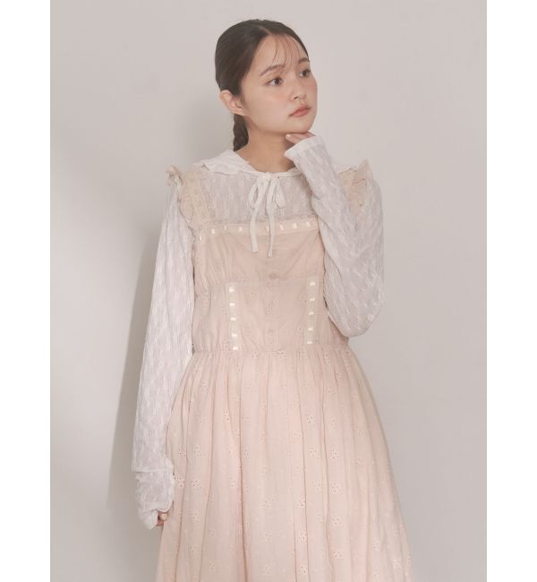 merry jenny「flower laceフレアワンピース」|ワンピース|