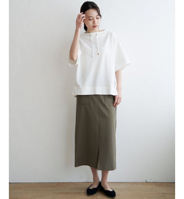 ikka「コットンUSA鹿の子スピンドルプルオーバー」|その他|