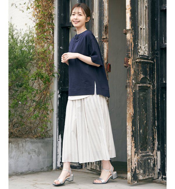 ikka「コットンUSA鹿の子スピンドルプルオーバー」|その他|