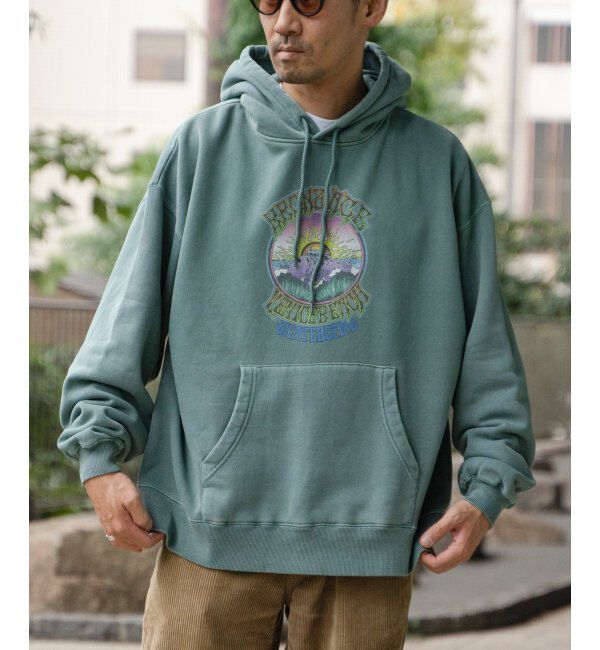 VENCE share style「BRONZEAGE ブロンズエイジ 製品染めパーカー」|パーカー|グリーン