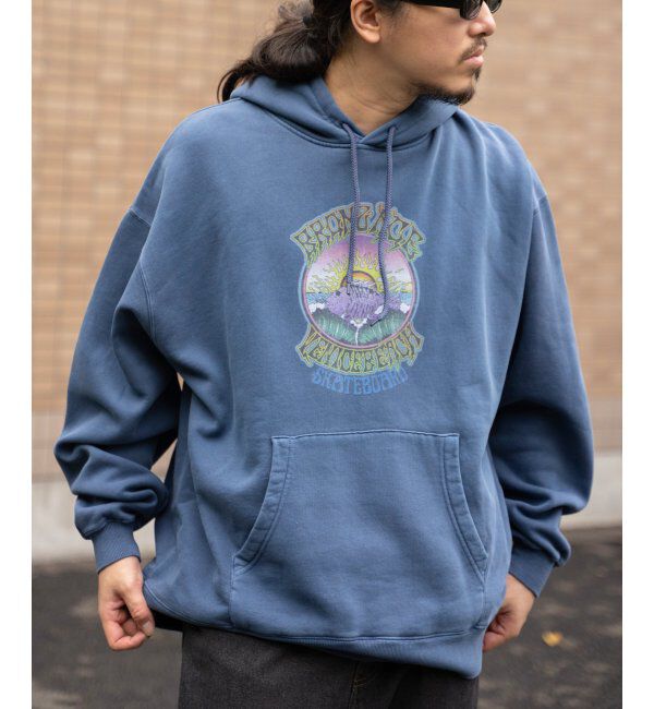 VENCE share style「BRONZEAGE ブロンズエイジ 製品染めパーカー」|パーカー|ネイビーブルー