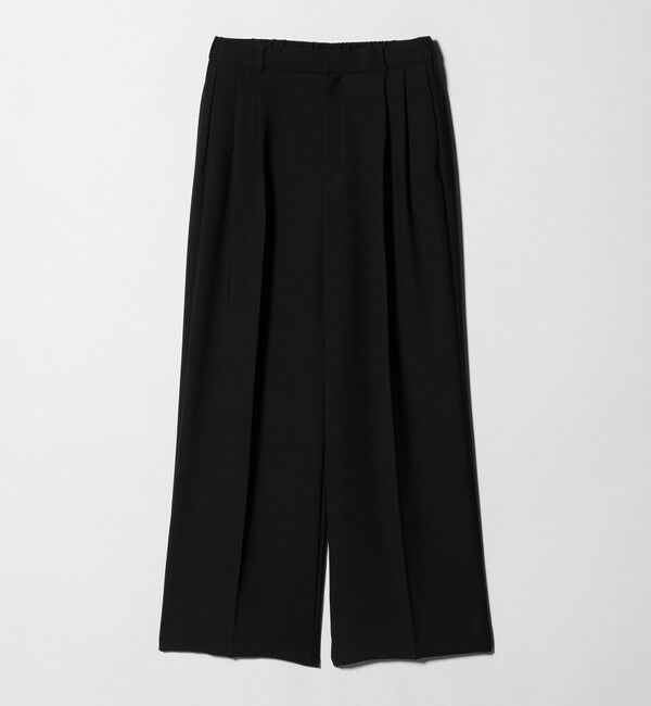 UNITED ARROWS「2タック ワイドパンツ‐UVカット 接触冷感 吸水速乾 帯電防止 ウォッシャブル‐」|チノ|