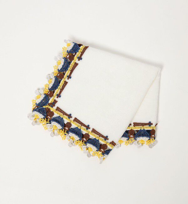 UNITED ARROWS「＜近沢レース店＞卵かけご飯 ハンカチ」|ハンカチ|WHITE