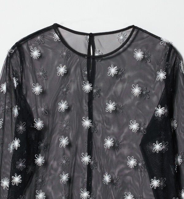 UNITED ARROWS「チュールフラワー カットソー ‐ウォッシャブル‐」|Tシャツ・カットソー|