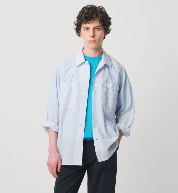 UNITED ARROWS「フェザーポプリン オーバーシャツ」|シャツ・ブラウス|