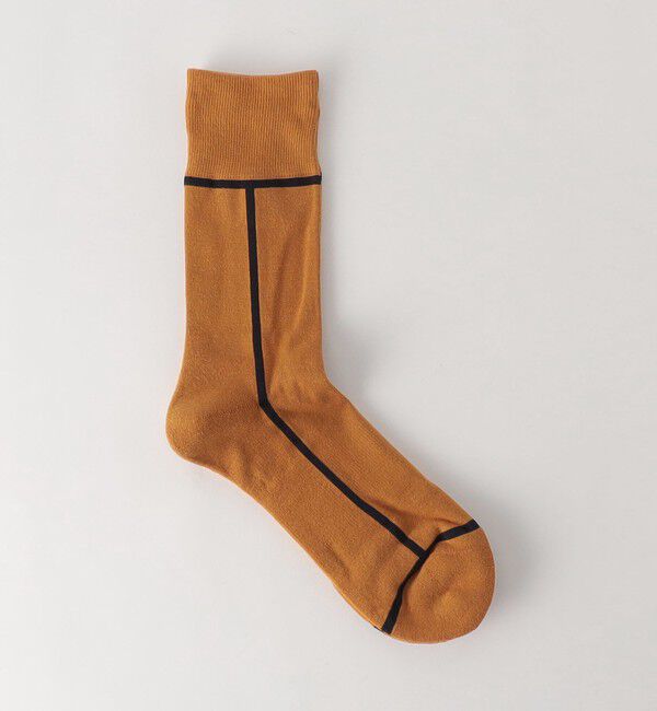 UNITED ARROWS green label relaxing「＜CHICSTOCKS＞ライン ソックス」|ソックス|MUSTARD