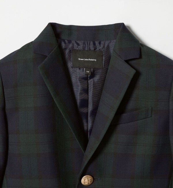 UNITED ARROWS green label relaxing「TRW ブラックウォッチ ジャケット / キッズ 110cm-130cm」|テーラードジャケット|