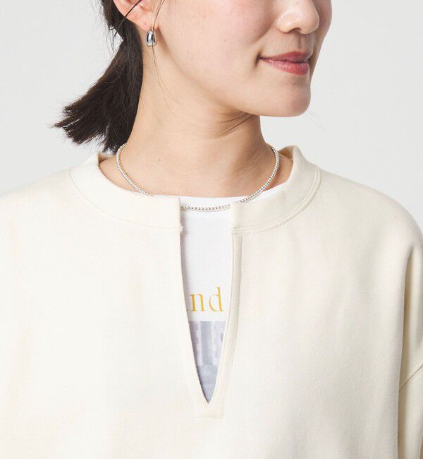 UNITED ARROWS green label relaxing「【WEB限定】＜at ease＞ダブルフェイス 裏起毛 プルオーバー カットソー」|Tシャツ・カットソー|