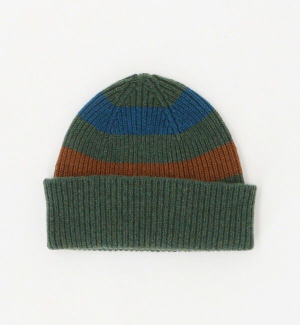 UNITED ARROWS green label relaxing「＜ROBERT MACKIE＞ボーダー ニットキャップ」|ニット帽|OLIVE