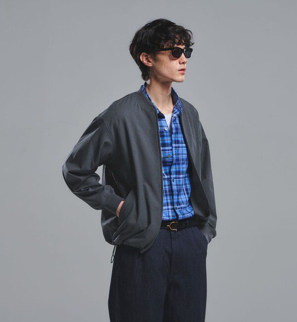 UNITED ARROWS green label relaxing「FREELITCH リブ ブルゾン -2WAYストレッチ・吸水速乾-」|ブルゾン・スタジャン|