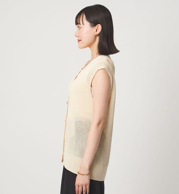 UNITED ARROWS green label relaxing「ペーパー ニット ジレ ウォッシャブル」|ベスト・ジレ|