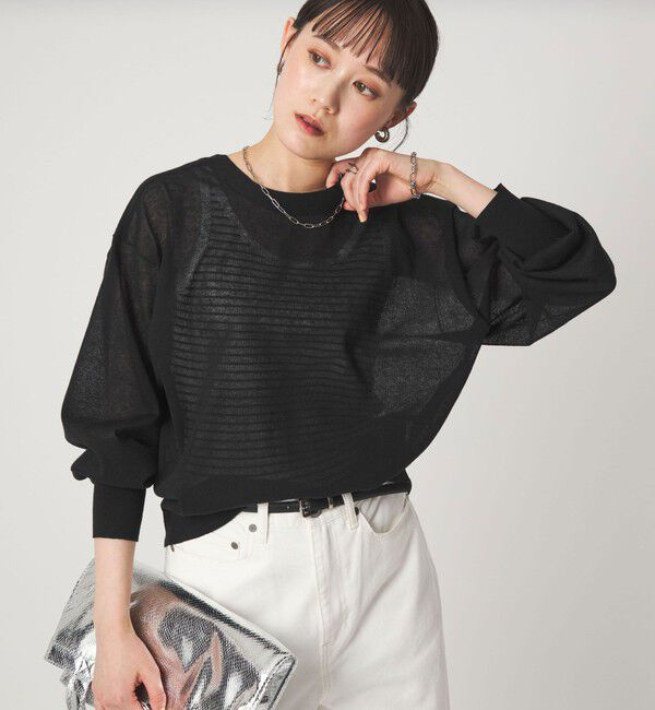 UNITED ARROWS green label relaxing「【結論シリーズ】ビューティーネック2WAYカーデ ウォッシャブル」|カーディガン|