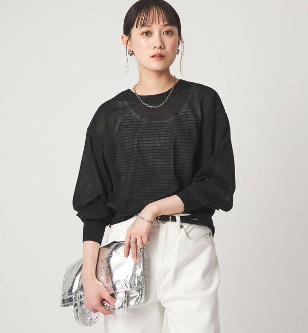 UNITED ARROWS green label relaxing「【結論シリーズ】ビューティーネック2WAYカーデ ウォッシャブル」|カーディガン|