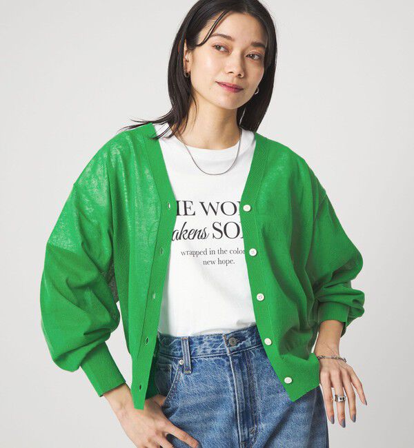 UNITED ARROWS green label relaxing「【結論シリーズ】ビューティーネック2WAYカーデ ウォッシャブル」|カーディガン|