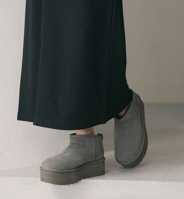 BEAUTY&YOUTH UNITED ARROWS「＜UGG＞クラシック ウルトラミニプラットフォーム ブーツ」|ショートブーツ|