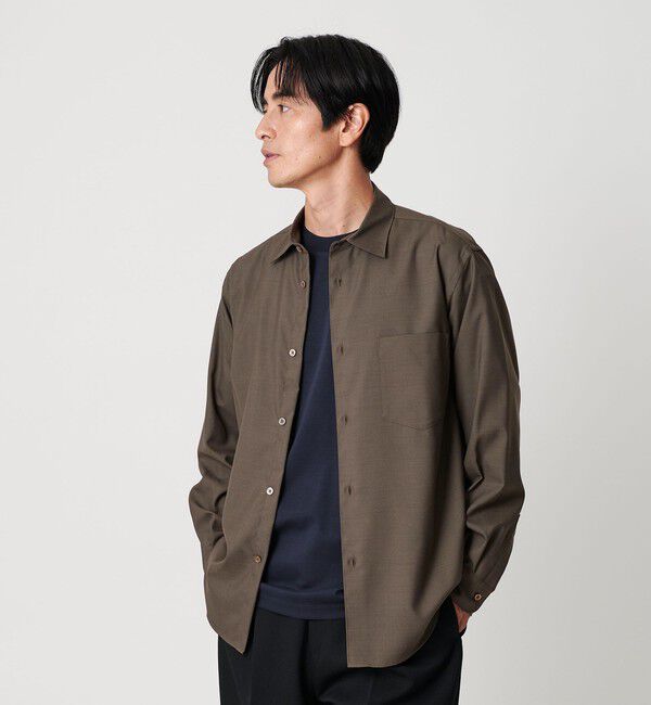 BEAUTY&YOUTH UNITED ARROWS「尾州 TW レギュラー シャツ FORM TAPERD型  ウォッシャブル MADE IN JAPAN」|シャツ・ブラウス|OLIVE
