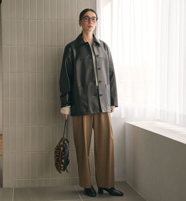 BEAUTY&YOUTH UNITED ARROWS「ウールブレンド ツイルバックゴムパンツ ウォッシャブル」|その他|