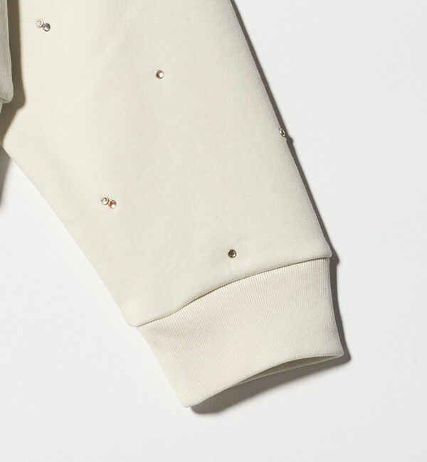 BEAUTY&YOUTH UNITED ARROWS「コットン裏毛 ラインストーン スウェットプルオーバー」|スウェット・ジャージ|