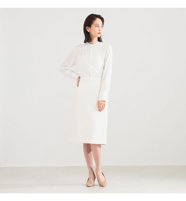 Demi-Luxe BEAMS 「ジョーゼット フリルブラウス＊」|シャツ・ブラウス|