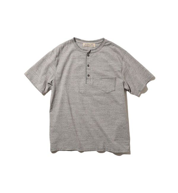 BEAMS PLUS「【別注】REMI RELIEF / Henley Neck Pocket T-shirt Heather Grey」|Tシャツ・カットソー|