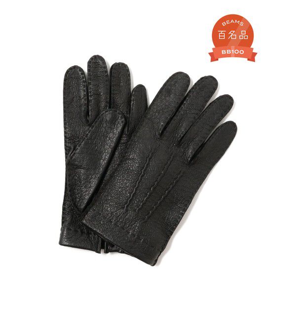 BEAMS PLUS「DENTS / Peccary Unlined Gloves」|手袋|BLACK