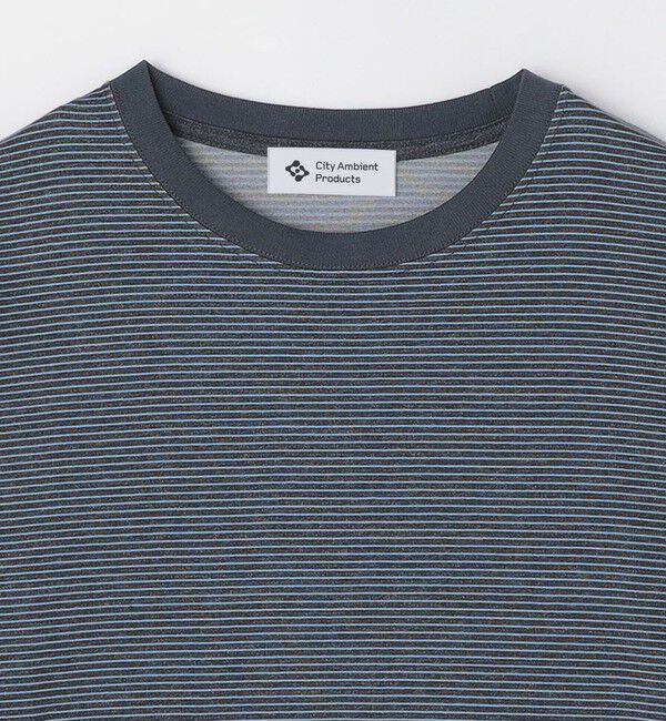 SHIPS「City Ambient Products: SHELTECH(R) マイクロボーダー 長袖Tシャツ」|Tシャツ・カットソー|