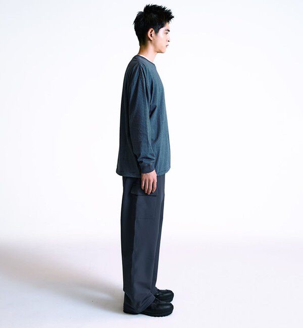 SHIPS「City Ambient Products: SHELTECH(R) マイクロボーダー 長袖Tシャツ」|Tシャツ・カットソー|