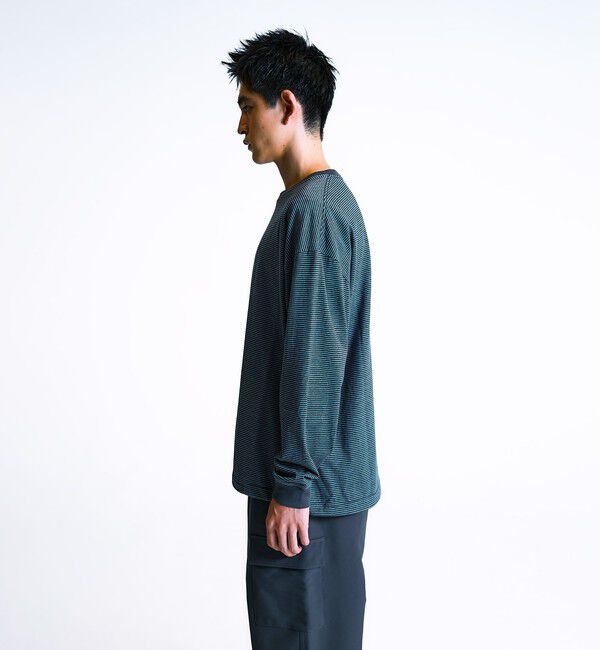 SHIPS「City Ambient Products: SHELTECH(R) マイクロボーダー 長袖Tシャツ」|Tシャツ・カットソー|