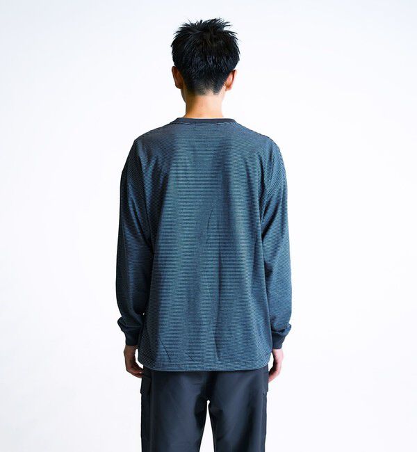 SHIPS「City Ambient Products: SHELTECH(R) マイクロボーダー 長袖Tシャツ」|Tシャツ・カットソー|