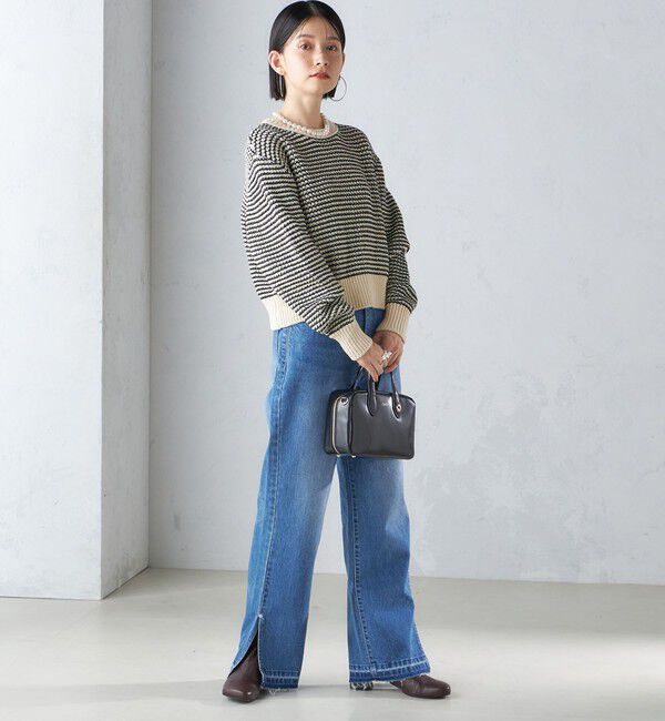 SHIPS for women「〈手洗い可能〉ジャカード プルオーバー」|ニット・セーター|