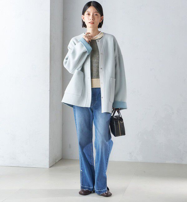 SHIPS for women「〈手洗い可能〉ジャカード プルオーバー」|ニット・セーター|