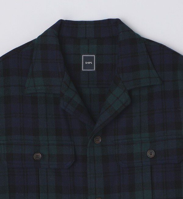 SHIPS「SHIPS: ブラックウォッチチェック オーバー シャツ」|シャツ・ブラウス|